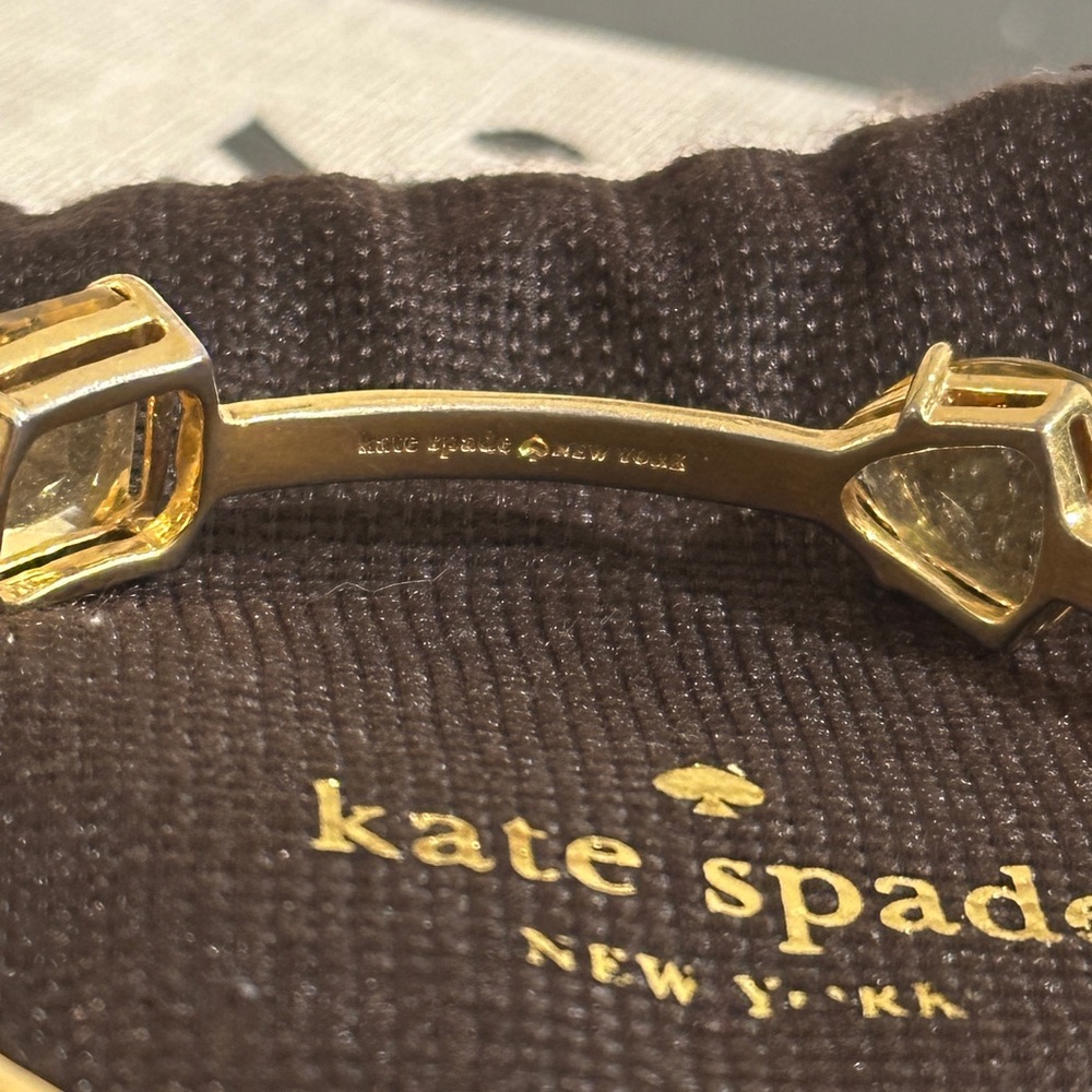 Kate Spade Gold Bangle with Yellow Accents - Picture 2 of 2